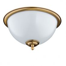 Lido plafon 2x60W E27 patyna /bialy klosz